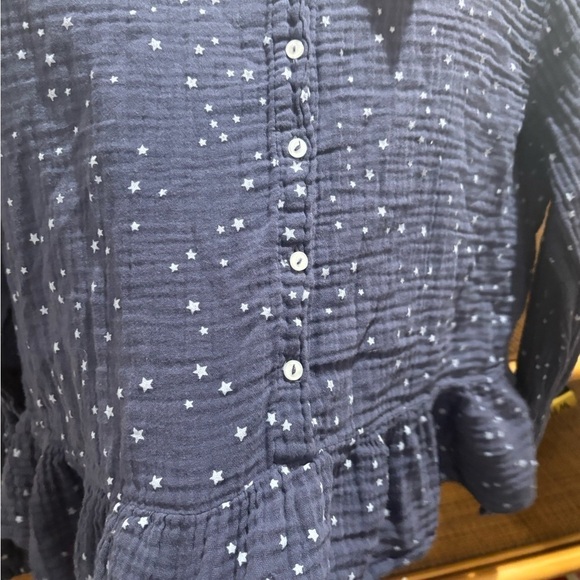 Sundry muslin ruffle shirt Anthropologie - Picture 2 of 7